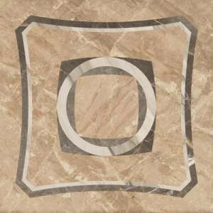 Портофино Беж Вставка Интарсио 45х45 Шлиф (1,215/40,095м2)