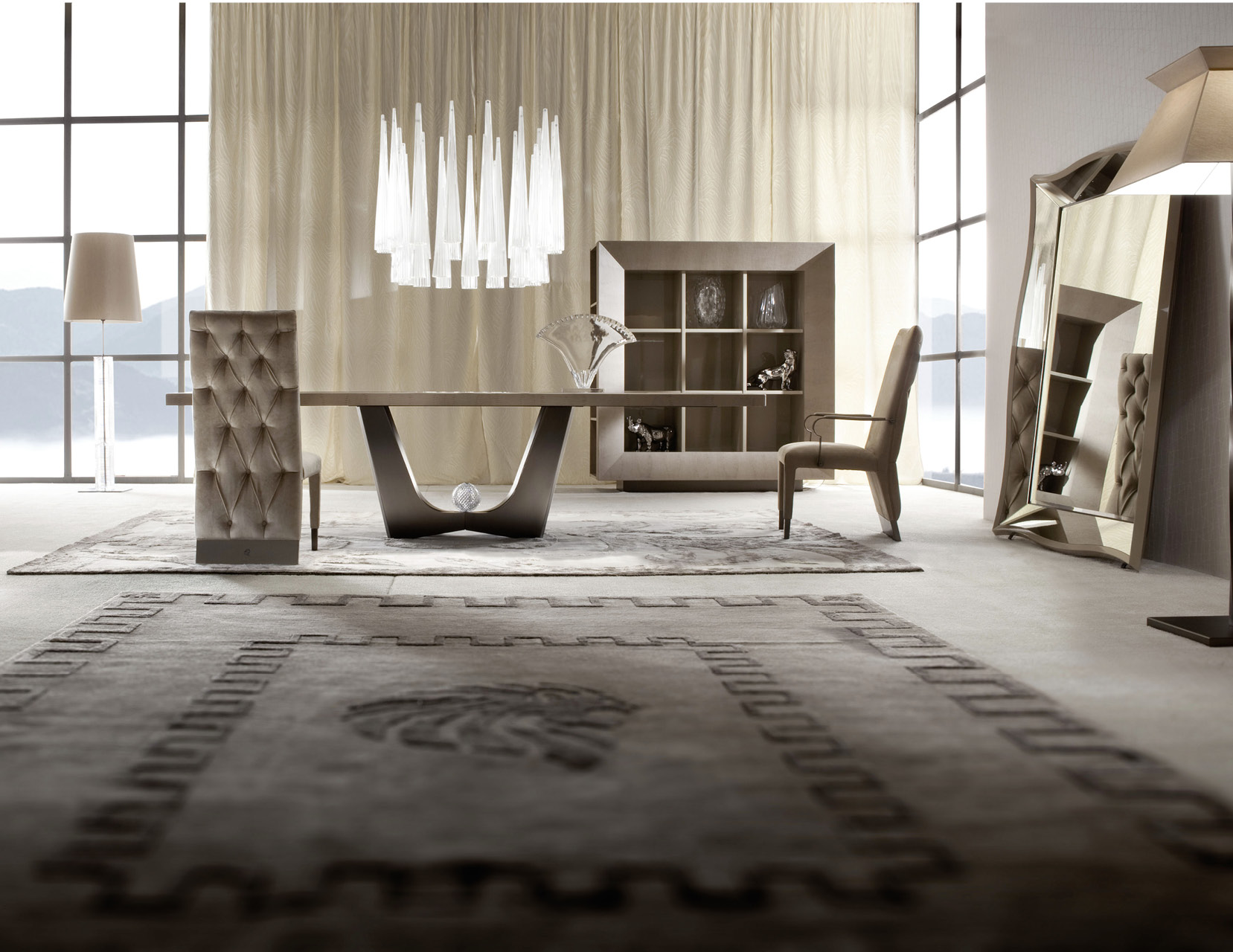 9984 Lifetime стеллаж со стеклянными полками - giorgio collection - Вид №1