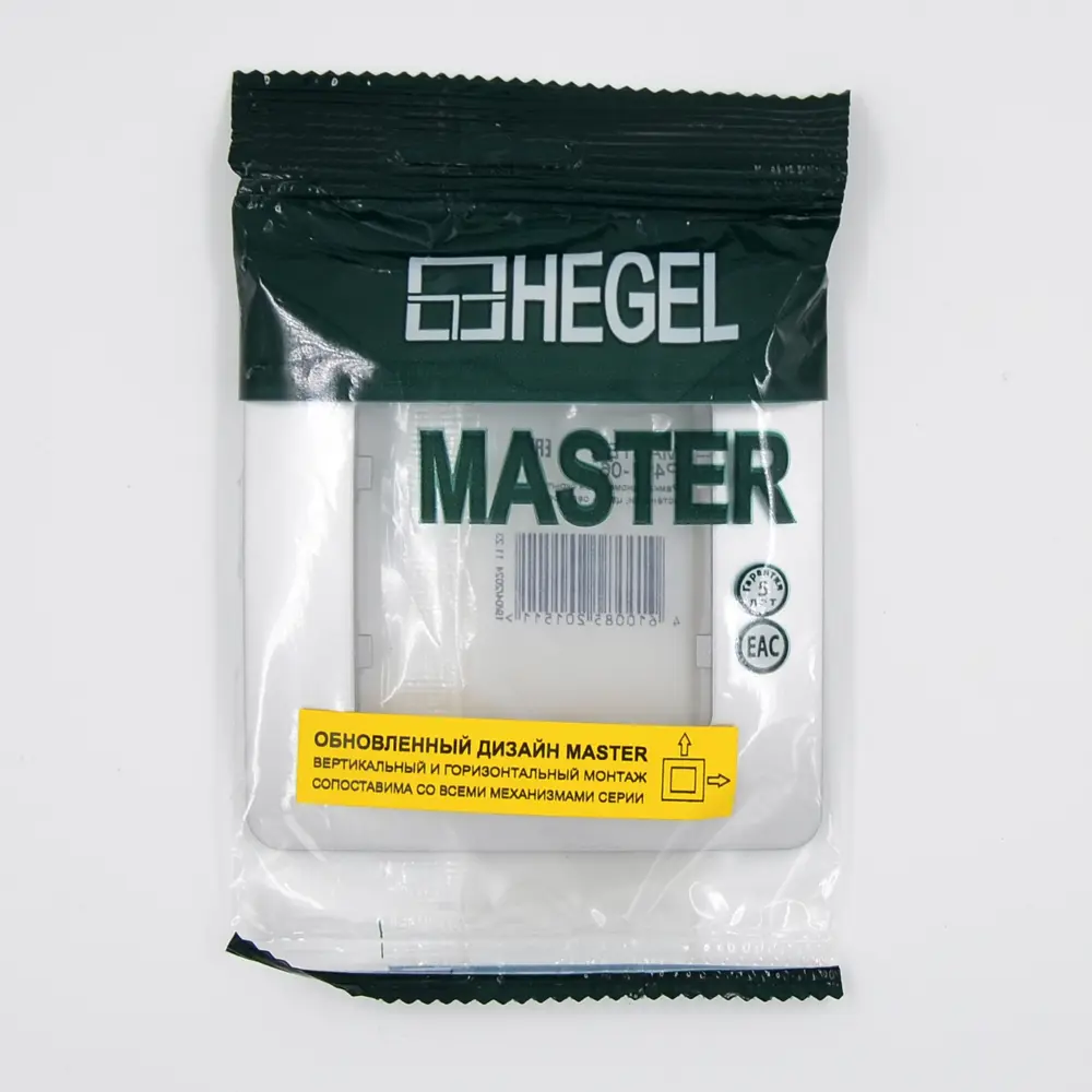 Рамка для розеток и выключателей Hegel 1 пост цвет серебро STLM-2167646 - Вид №2