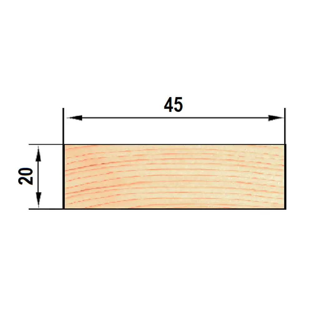 Santreyd Рейка строительная из ели 20х45х2000 мм для каркасов и мебели 81947936 STLM-1013921 - Вид №4