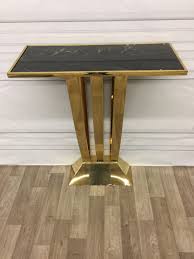 Консоль металлическая золотая с мраморной столешницей Beau Deco от Eichholtz EICHHOLTZ EICHHOLTZ 060965 Золото  - Вид №2