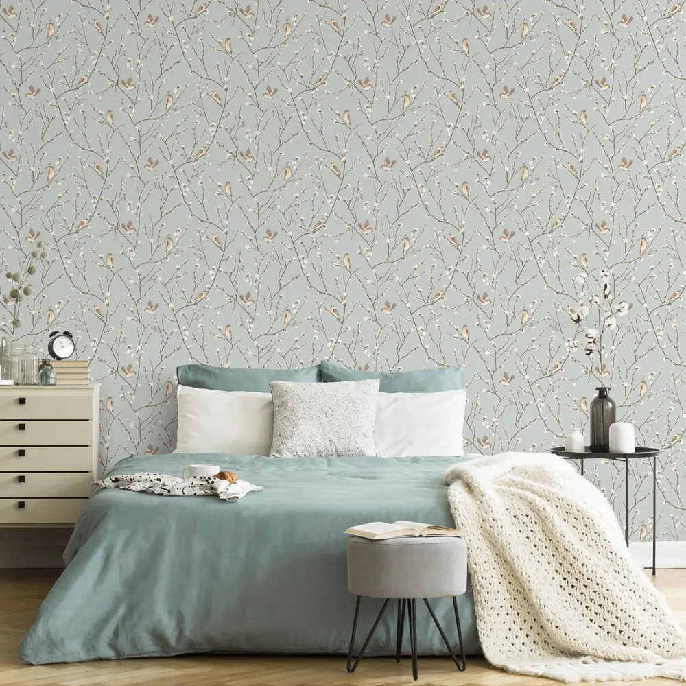 Обои флизелиновые Euro Decor Julie зелёные 1.06 м 7007-04 82377950 STLM-2083077 - Вид №2