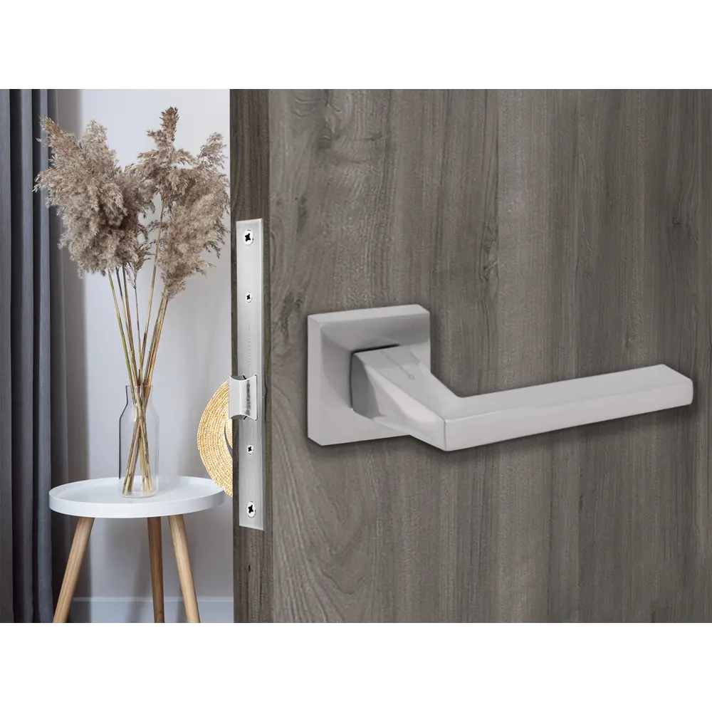 Дверные ручки Palladium Kobro без запирания цвет никель STLM-2019641 - Вид №5