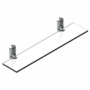A2J-564 Полка стеклянная 60 cм с кронштейнами Thg-paris Papillon Хром