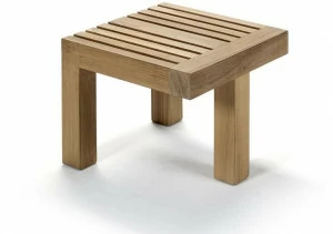 Royal Botania Низкий квадратный садовый столик из тика Nara