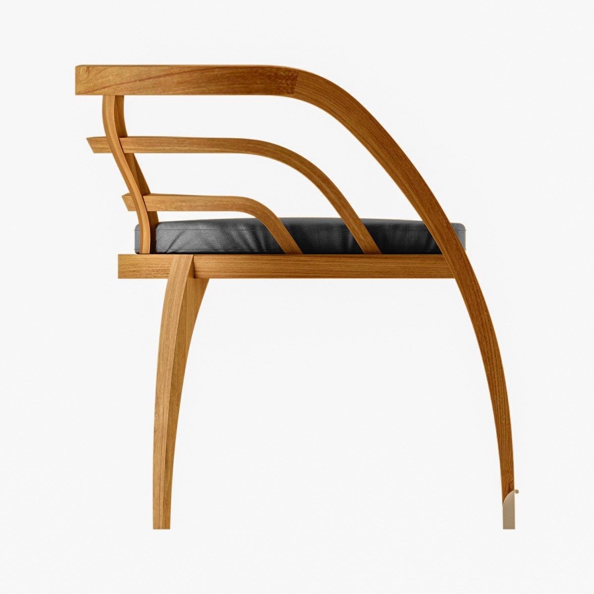 Стул для сада из тикового дерева с подлокотниками ASTELLO Coquelicot ARCH-00050072 - Вид №3