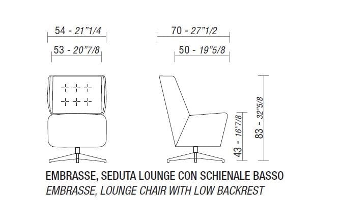 Кожаное кресло с капитонными спицами ESTEL GROUP Embrasse ARCH-00000920 - Вид №2