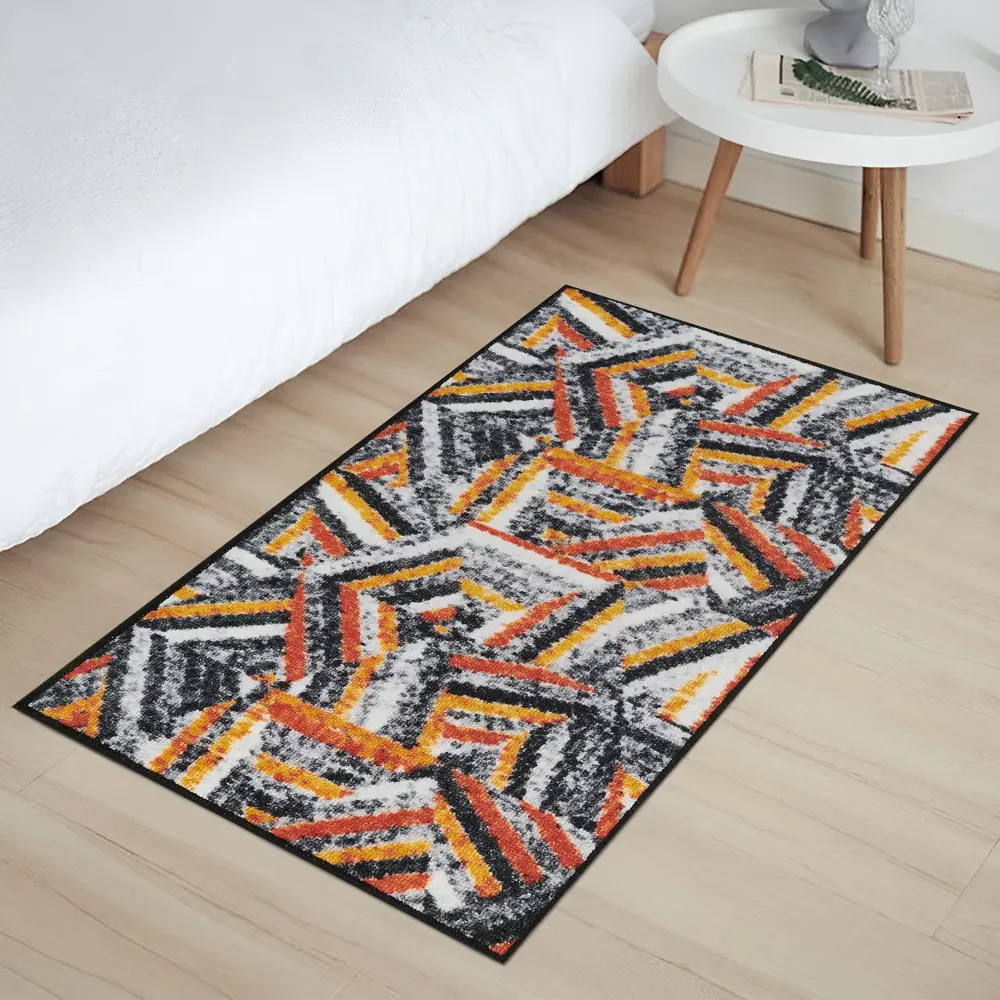 Коврик декоративный нейлон Кристалл 80x200 см цвет оранжевый 85172730 STLM-2063261 CTIM 