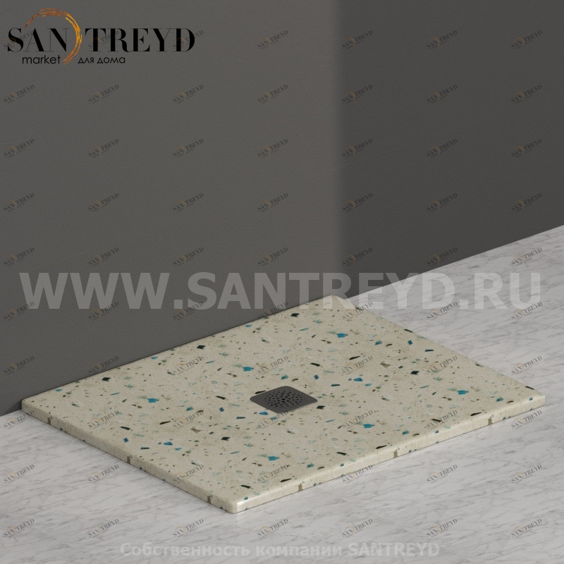 DT100GB Душевой поддон 100x80 керамический Globo Ceramica Globo DOCCIATRE