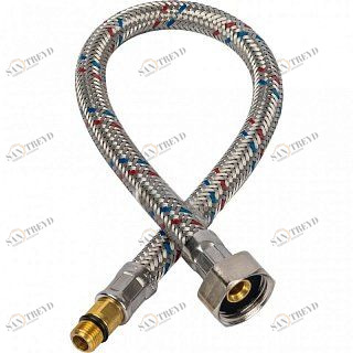 Гибкая подводка для воды M10 (18 мм) х 1/2 BP STOUT - 400 мм SHF0025181015