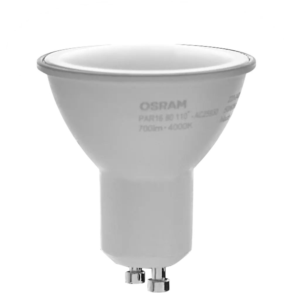 Лампа светодиодная Osram GU10 220-240 В 7 Вт спот матовая 700 Лм нейтральный белый свет STLM-2159447