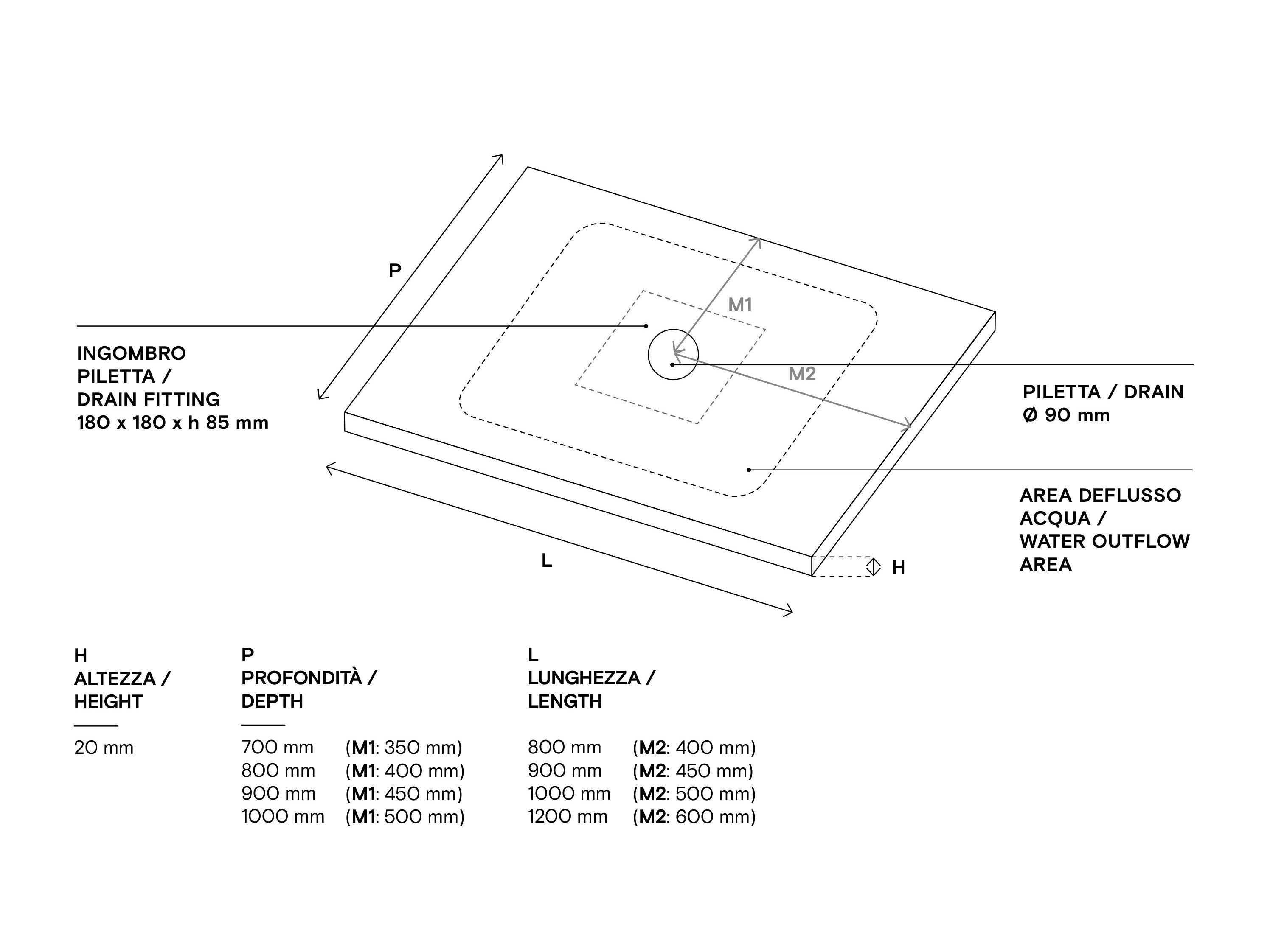 Поддон для душа с твердой поверхностью Domus Falerii Domuspa ARCH-00056558 - Вид №8
