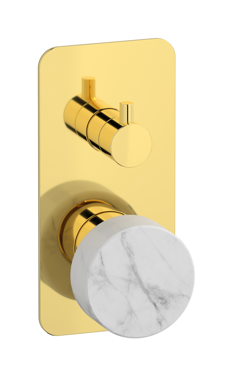 Встроенный смеситель для душа с двухходовым дивертером WE ARE IB mr310oo_1 Gold Marmo