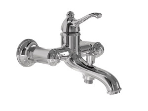 Настенный смеситель для ванны с 2 отверстиями