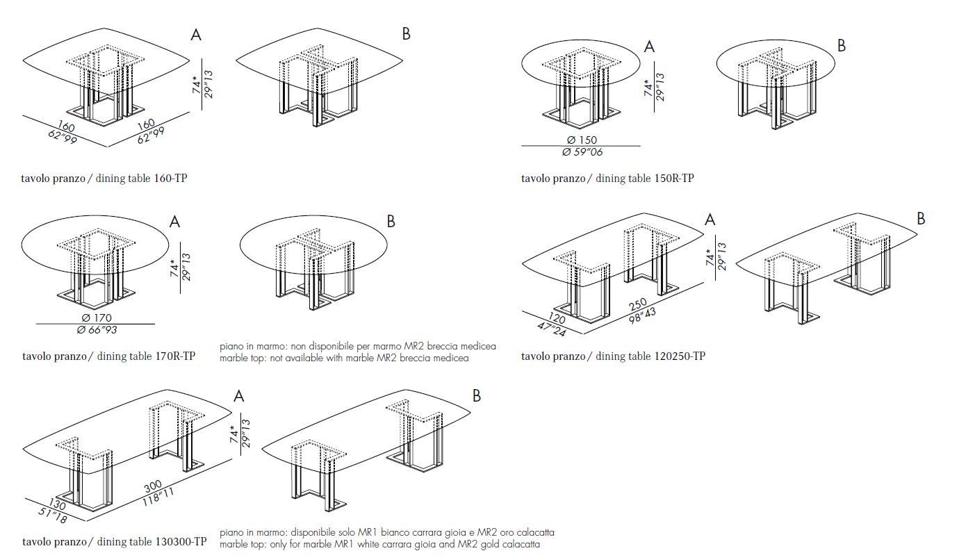 Деревянный обеденный стол Meridiani CHARLIE ARCH-00084532 - Вид №2