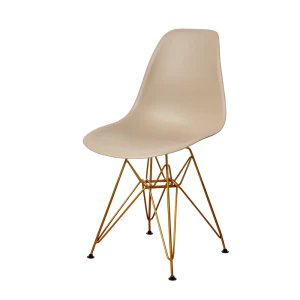 91988855 Комплект кухонных стульев 4 шт Derstuhl Gold 45x82x45 см полипропилен цвет темно-бежевый STLM-1455135