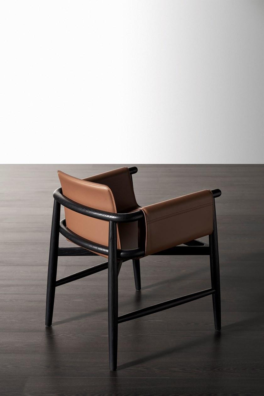 Meridiani Кожаное кресло с подлокотниками Teresina sun-id-1459085 - Вид №5