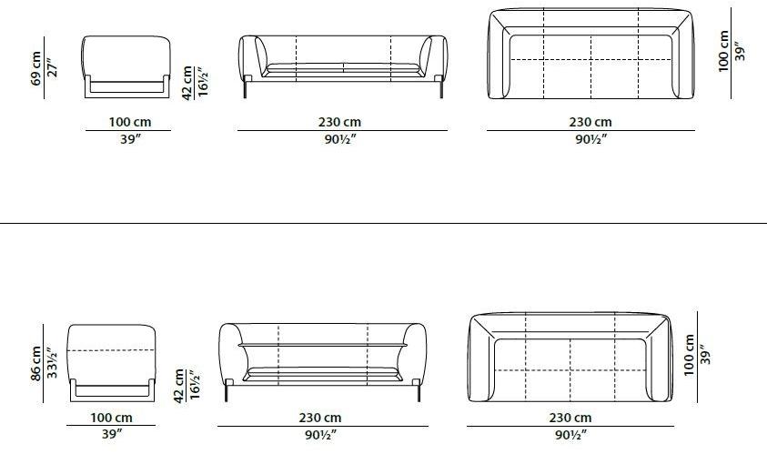 BAXTER Секционный угловой диван в коже Viktor sun-id-1479275 - Вид №14