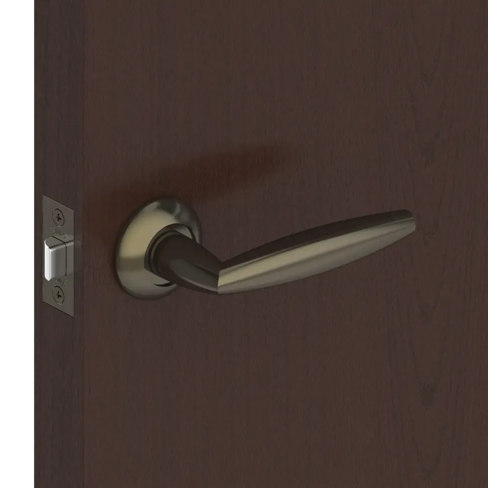 Дверные ручки Punto Supreme ZR/HD ABG-6, без запирания, комплект, цвет бронза STLM-2017640 - Вид №5