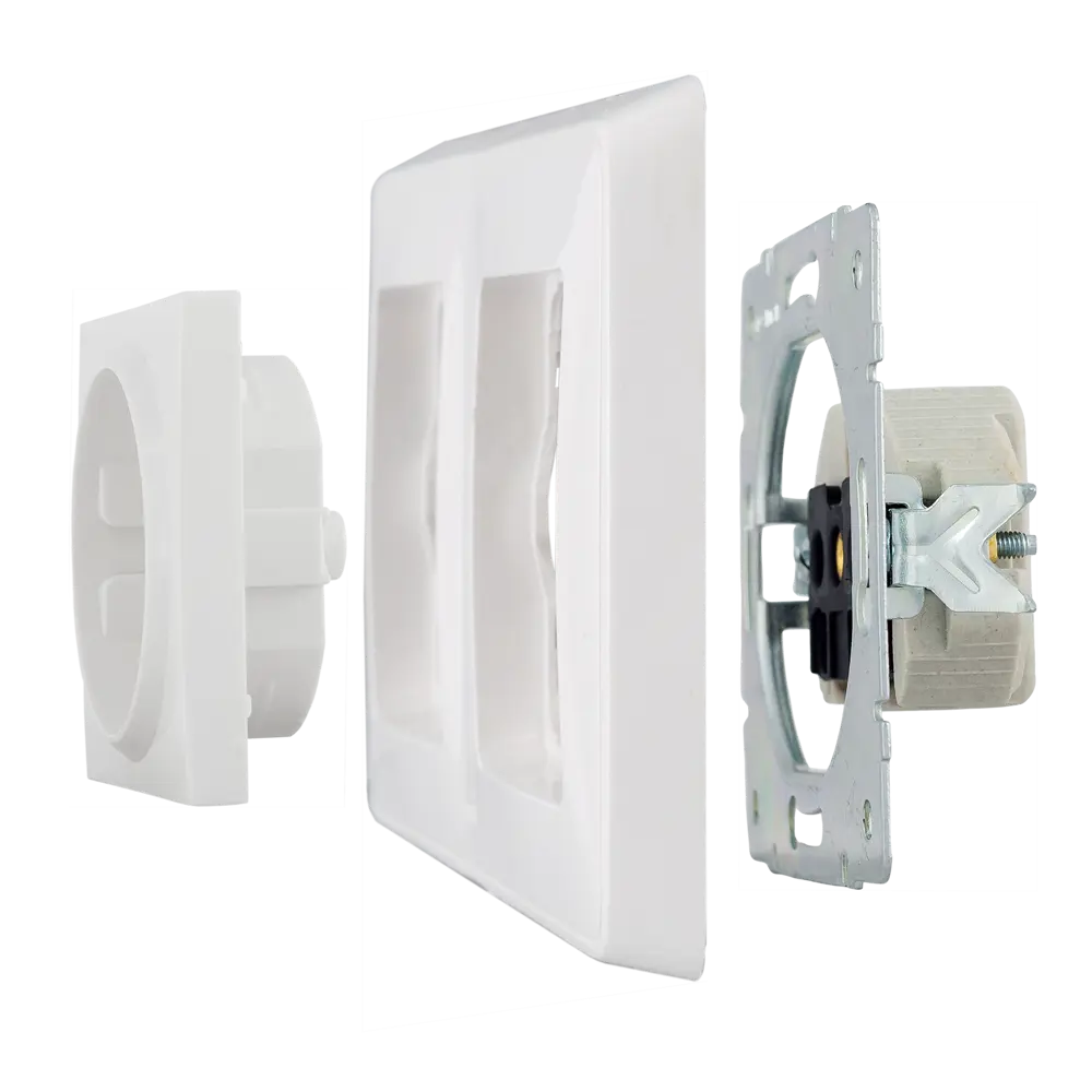 Рамка для розеток и выключателей Legrand Cariva 2 поста, цвет белый 12919380 STLM-2063199 - Вид №3