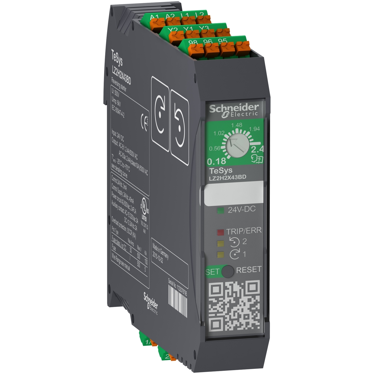 LZ2H6X53FU Пускатель реверсивный H 1.5-6.5А 110-230В AC пружинные зажимы Schneider Electric TeSys 