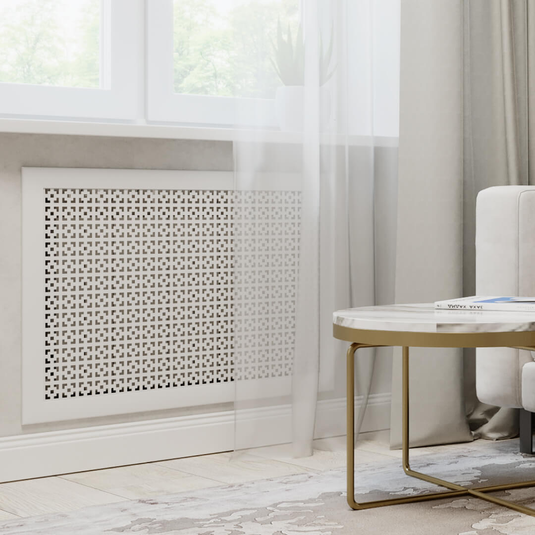 Экран для радиатора 150х60 см Дамаско белый STELLA Standart STSR-1142 - Вид №1