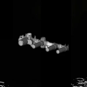 Внутренняя часть смесителя термостатического для душа 7WKTD008 Geda Nextage Built-in Parts скрытого монтажа