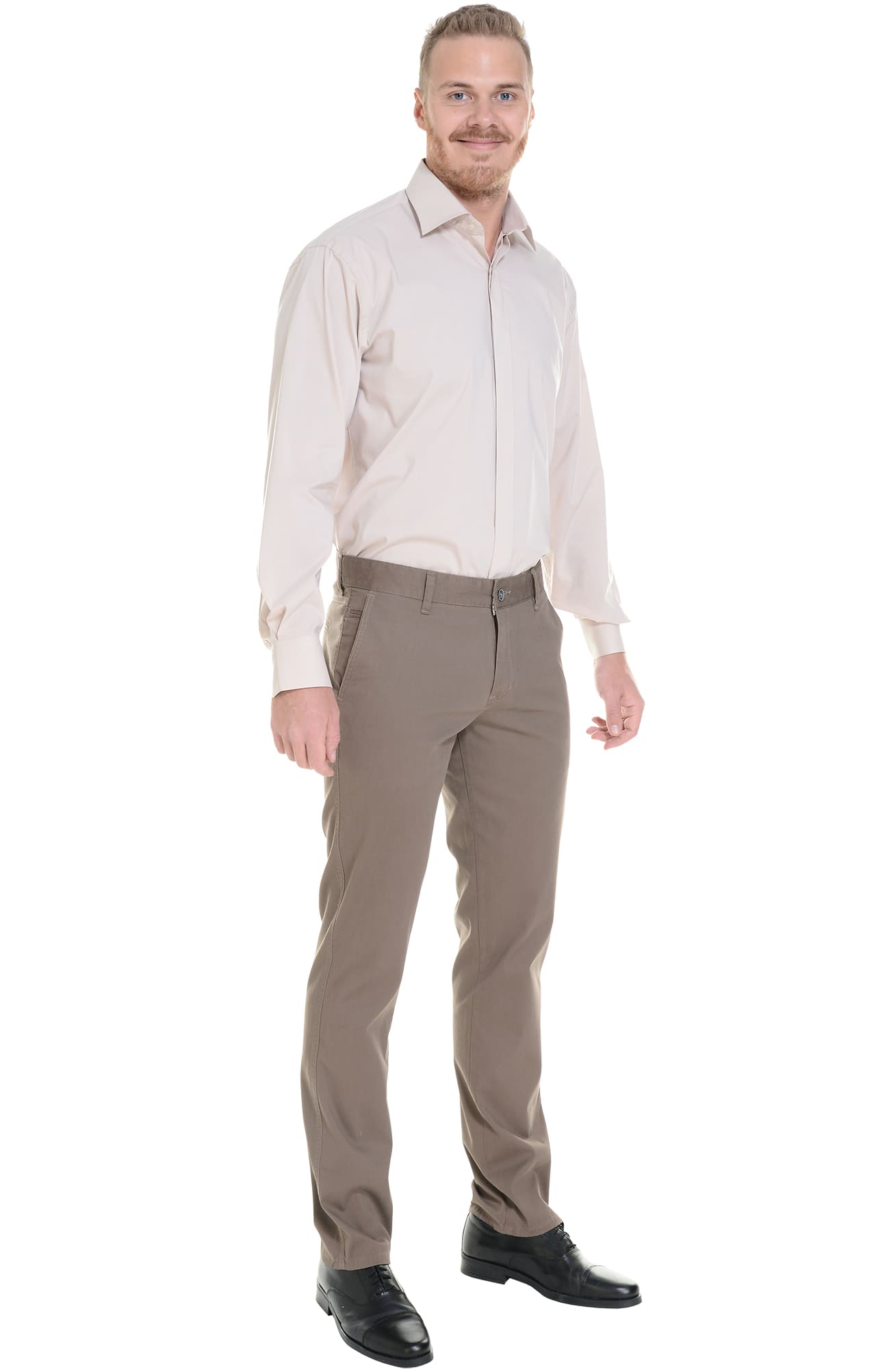 68254 Брюки  мужские chocolate (коричневые) El-Risto  Одежда для официантов  размер 58/170-176  - Вид №8