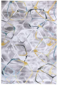 Ковер California HL001-093 0,8 1,5 м DOLLY CAPRETS CALIFORNIA 015280 Желтый;серый;синий