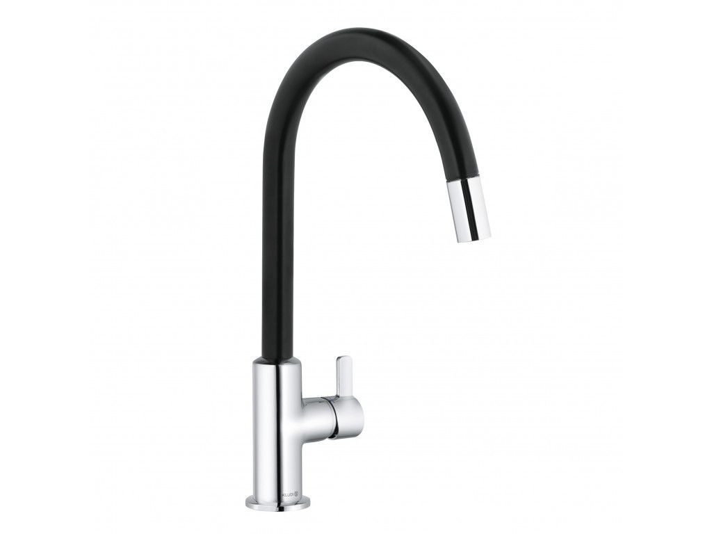468518778 однорычажный смеситель для кухни DN 15 KLUDI BINGO STAR XS черный матовый/хром 