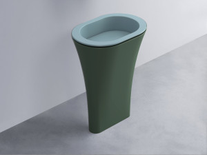 AMLA65-PL+AMPILO-PL+AMCOLO-MU Раковина Amedeo Ovale отдельностоящая cielo Enjoy + Amedeo