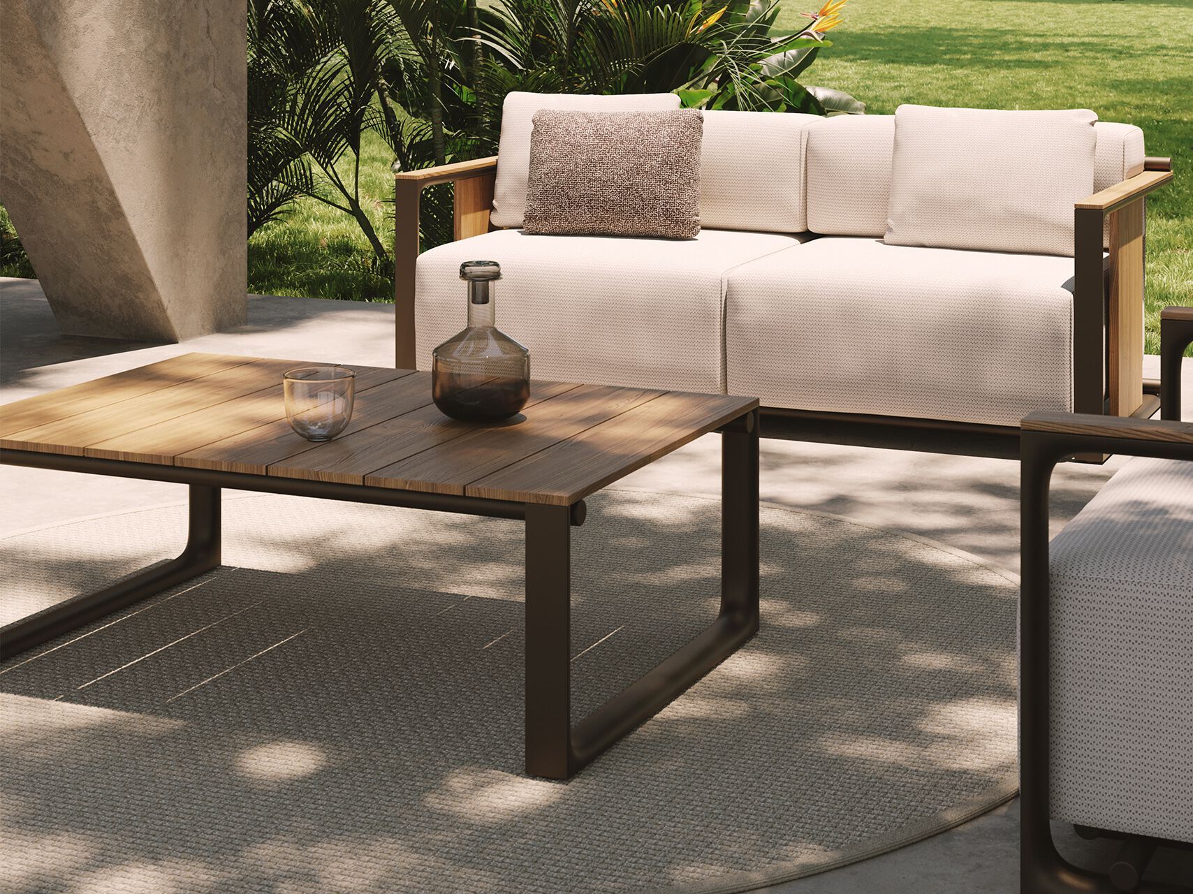 Прямоугольный садовый стол из тикового дерева Vondom Тулум ARCH-00117494 - Вид №4