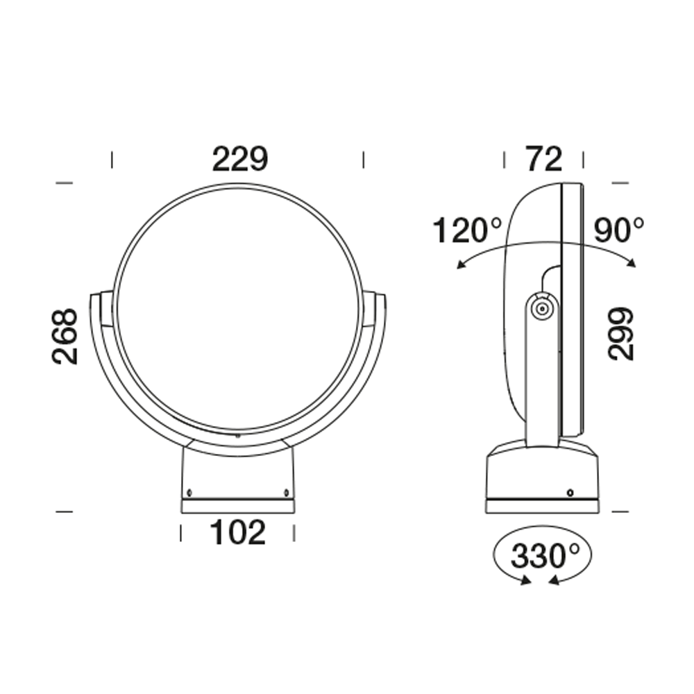 8840469 Проектор Platek SUN Medium Proiettore  SUN Medium Floodlight - LED 4000K Asymmetrical  - Вид №8
