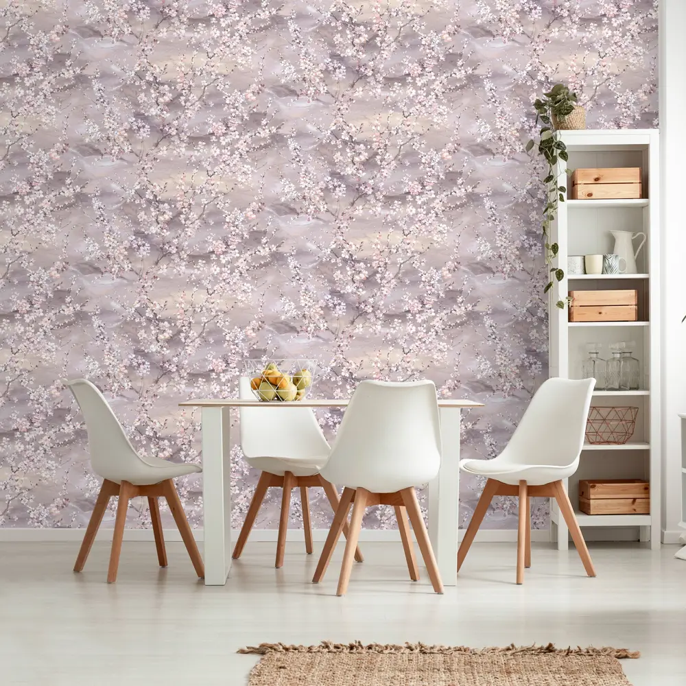 Обои флизелиновые Victoria Stenova Vika фиолетовые 1.06 м 989236 STLM-2041876 - Вид №2