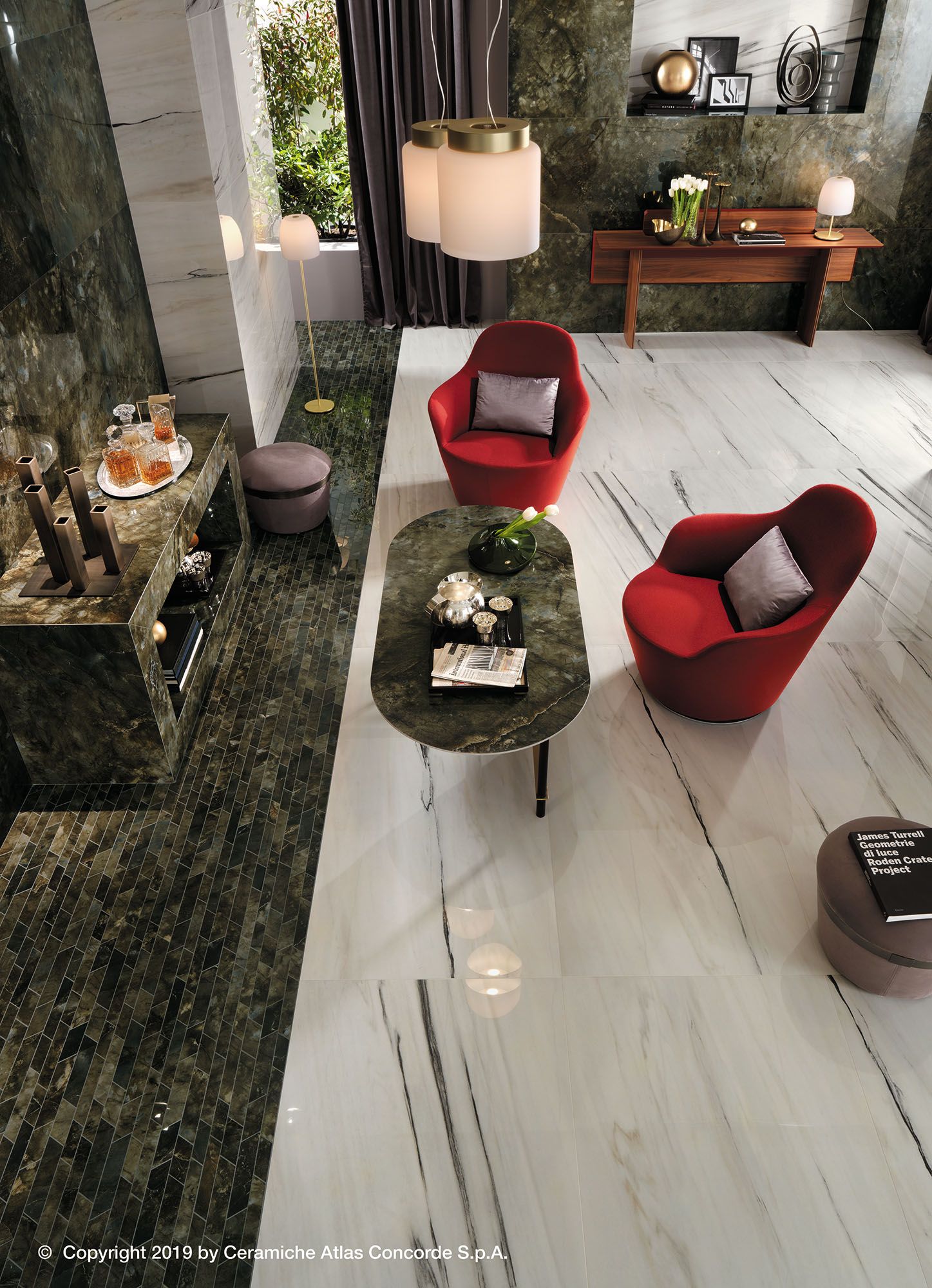 Пол из керамогранита с мраморным эффектом Atlas Concorde Marvel Dream ARCH-00135482 - Вид №3