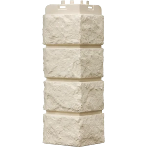 Угол наружный Grand Line Колотый камень цвет молочный