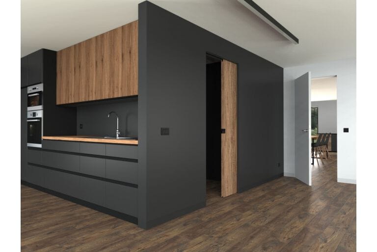 Фурнитура для раздвижных дверей ARLU ARGENTA LATENT POCKET ARCH-00134160 - Вид №1