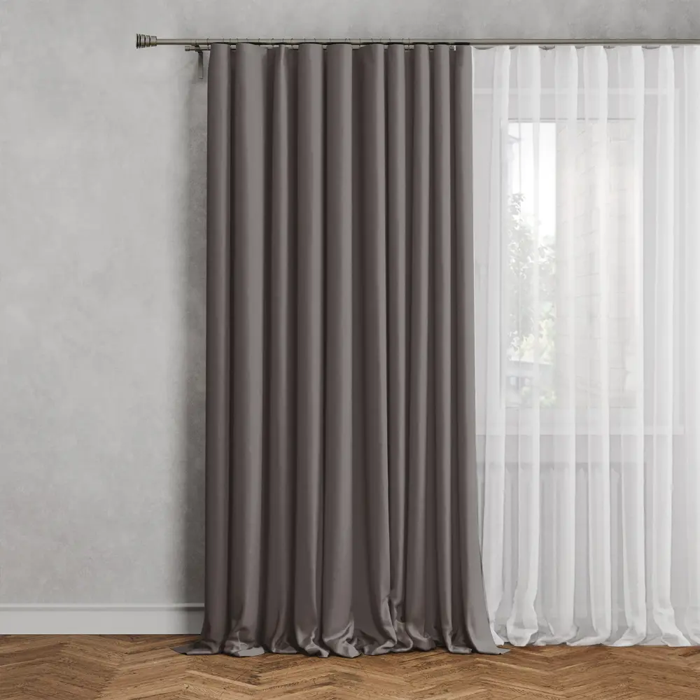 GARDEN Штора на люверсах димаут кремовая 200x280 см 89390624 STLM-1570565