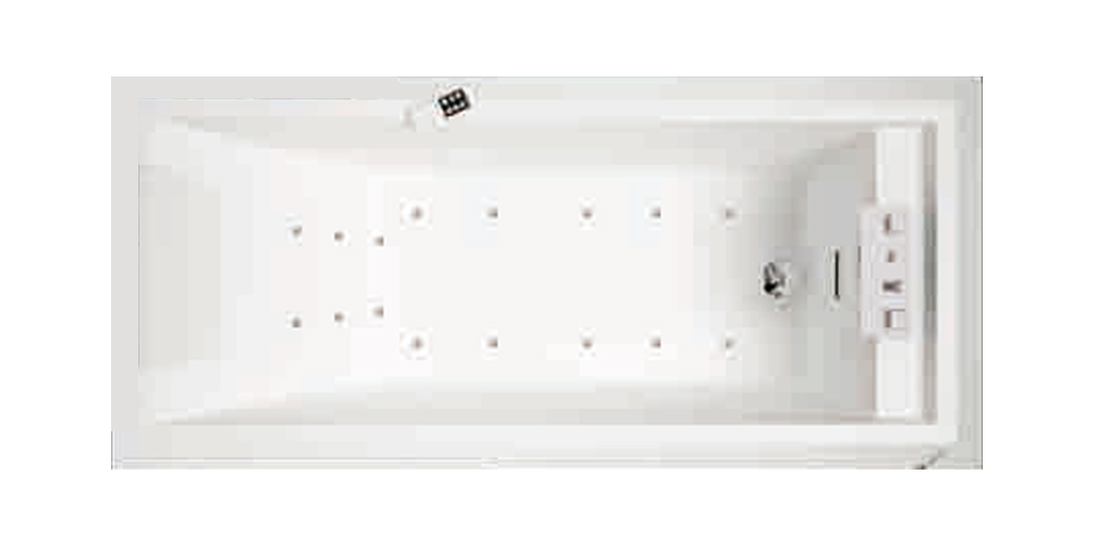 Ванна Dream Air Novellini SENSE 4 с набортным смесителем и панелями из белого ореха SE4R19080T2U3Q - Вид №2