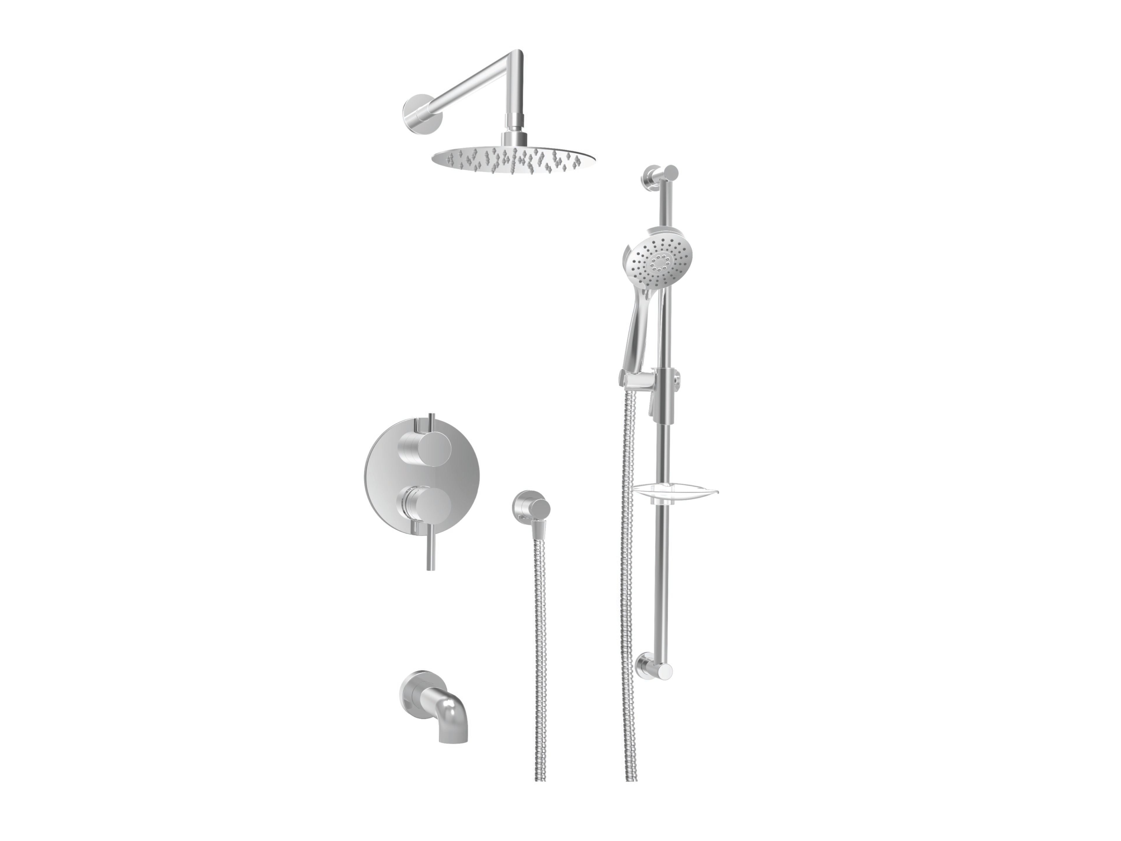 Встраиваемый термостатический набор для ванны с ручным душем BARIL Zip B66 ARCH-00126187