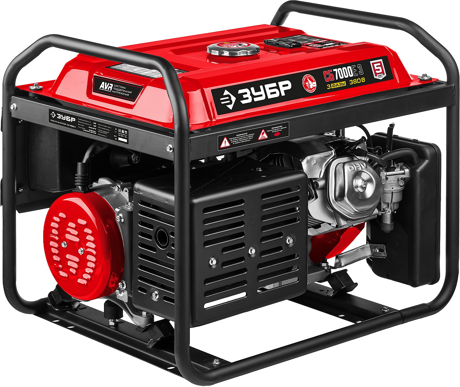 Электрогенератор   бензиновый Зубр СБ-7000Е-3 5307657 STDN-0142690 - Вид №1