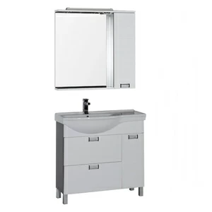 Комплект мебели Aquanet Сити 90 L белый/венге
