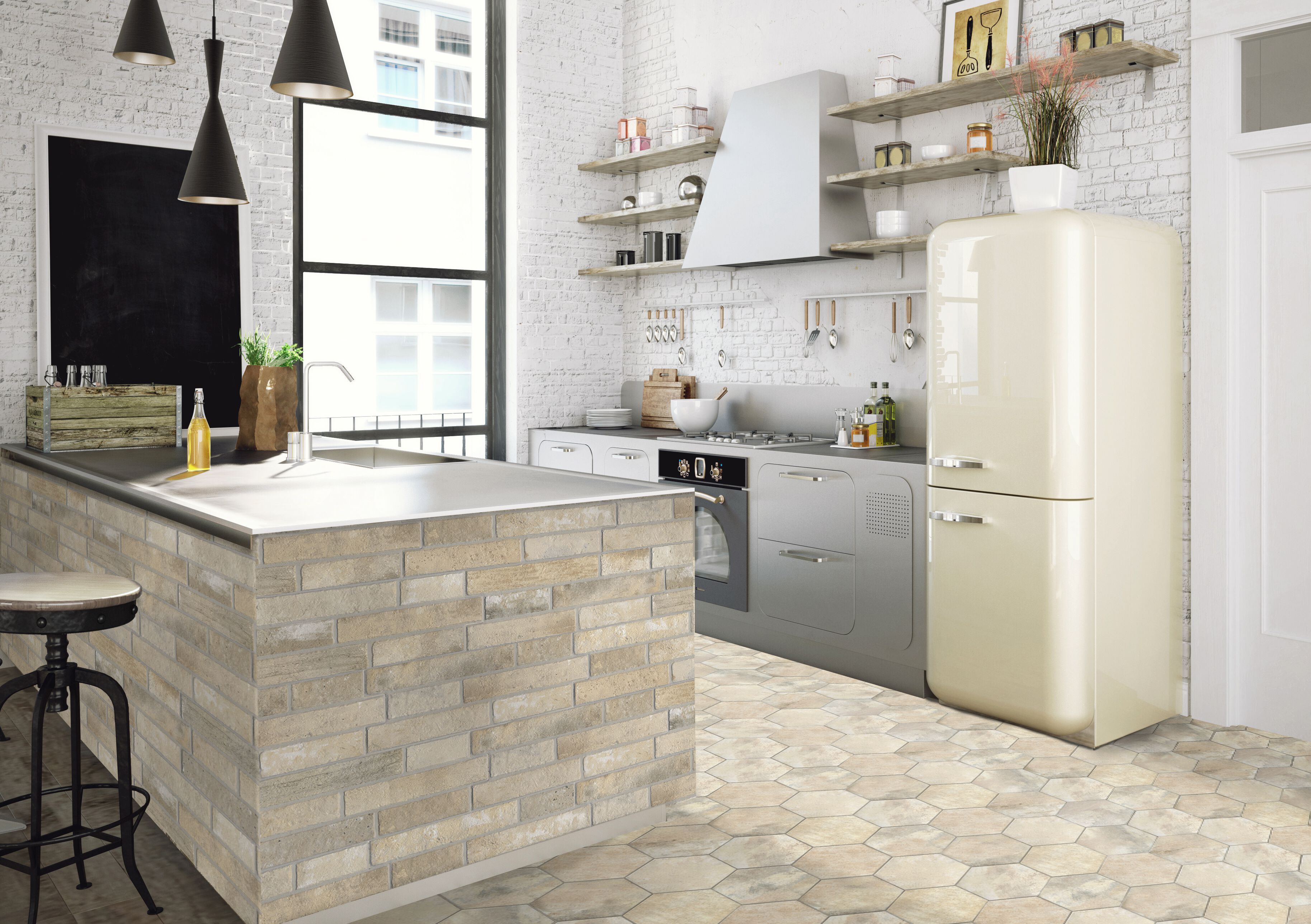 Керамогранит с эффектом кирпича KERADOM ARGILLE ARCH-00071055 - Вид №23