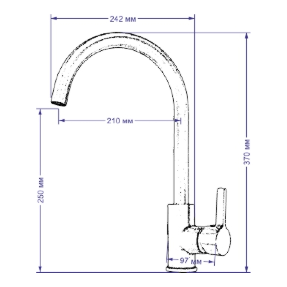 Кухонные смесители Barcelone SSL-5815-LG SEAMAN - Вид №3