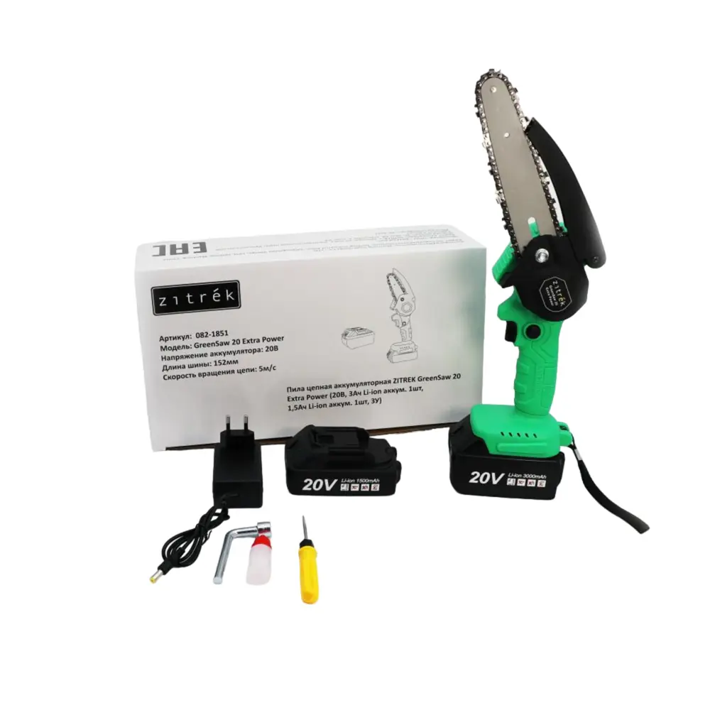 Пила аккумуляторная Zitrek GreenSaw 20 В 15.2 см STLM-2107255 - Вид №1