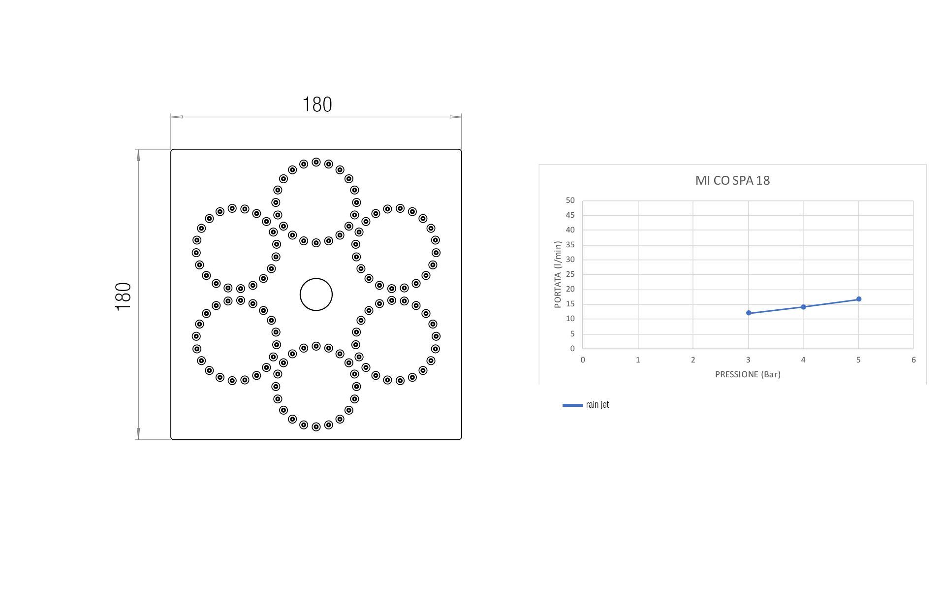 Квадратная душевая головка из нержавеющей стали с хромотерапией Aquademy SPA 18 ARCH-00142866 - Вид №2