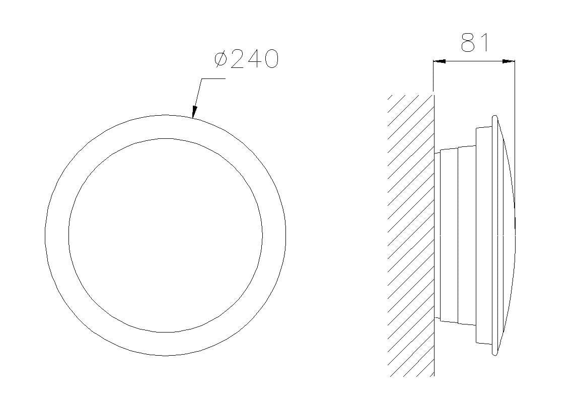Настенный потолочный светодиодный аварийный свет DAISALUX IRIS ARCH-00060039 - Вид №1