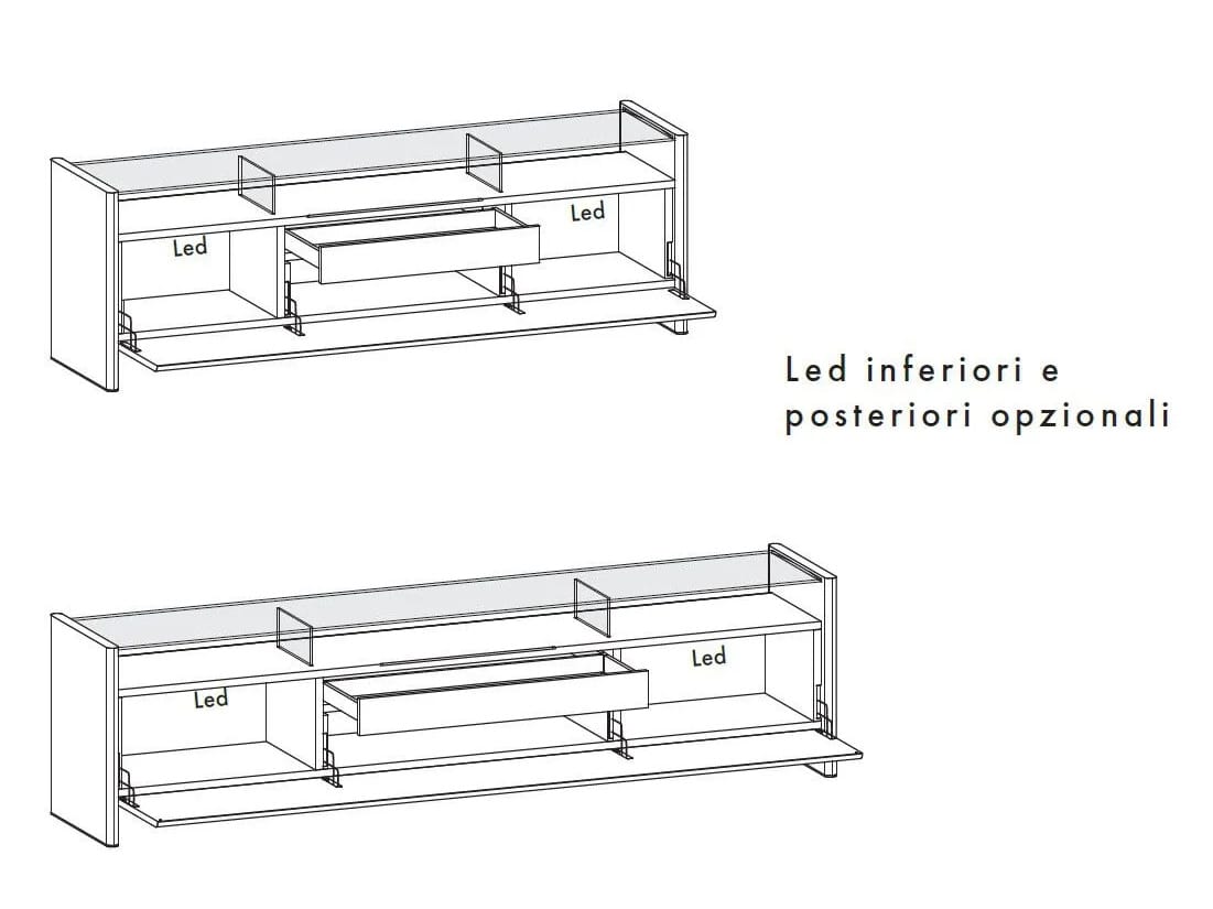 Шкаф из МДФ с откидными дверями Olivieri Cosmo ARCH-00023312 - Вид №13