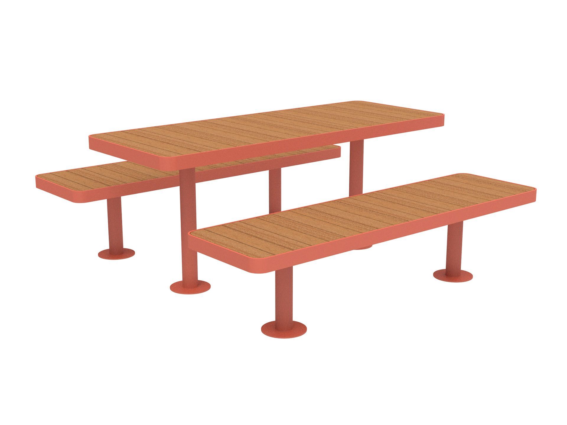 Стол для пикника со встроенными скамейками Lazzari палуба ARCH-00057717 - Вид №6