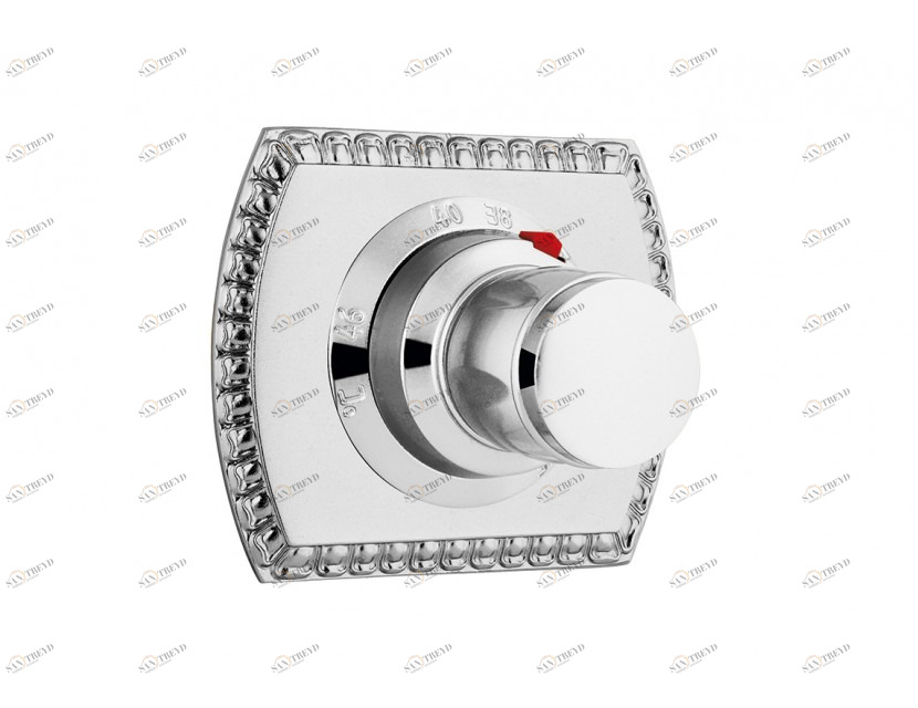 046190.0B0.62 Комплект отделки с ручкой для термостатической системы Сатин никель Mestre 